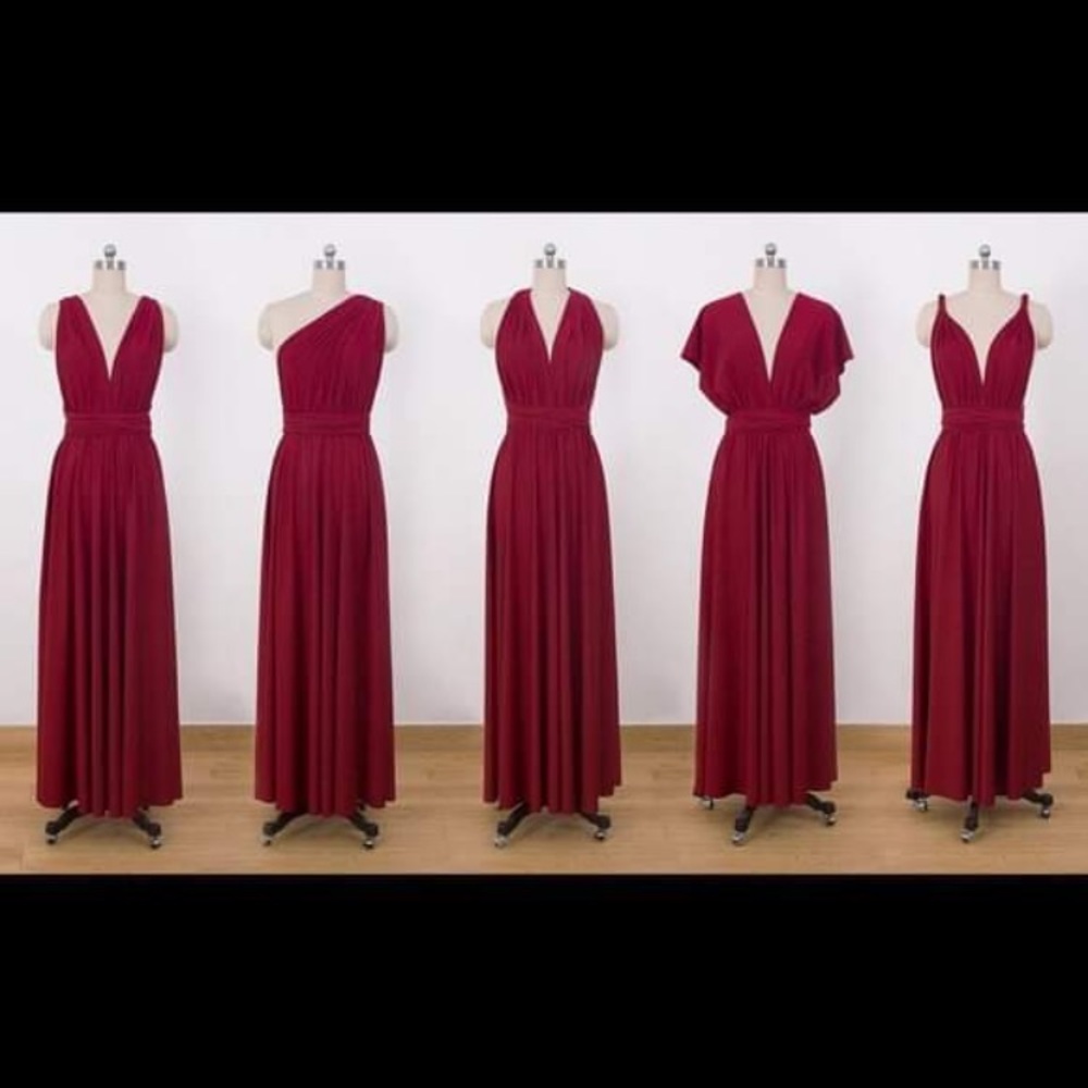 Red dress.